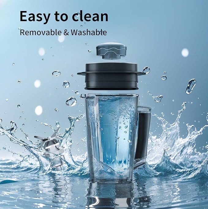 TOKIT B3 Countertop Mixer Blenders for Kitchen 8 Preset Programs 1200W Smoothy Blender Machine 68 Oz Large Capacity Professional Glass Blender for Shakes and Smoothies, Juicer, Ice, Frozen Drinks