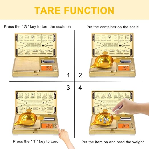 Fuzion CASH-200 Gram Scale Digital Pocket Scale, 0.01g Digital Grams Scale, Jewelry Scale, Small Food Scale Gold Gram Scale with Upgraded Display, Multi-Accessories