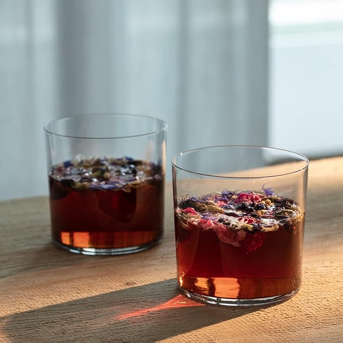 Krosno Cider Water Juice Glasses, Set of 6, 12 fl oz, Mixology Collection, Lightweight Everyday Drinking Glasses, Multi-Purpose, Dishwasher Safe, Made in Europe