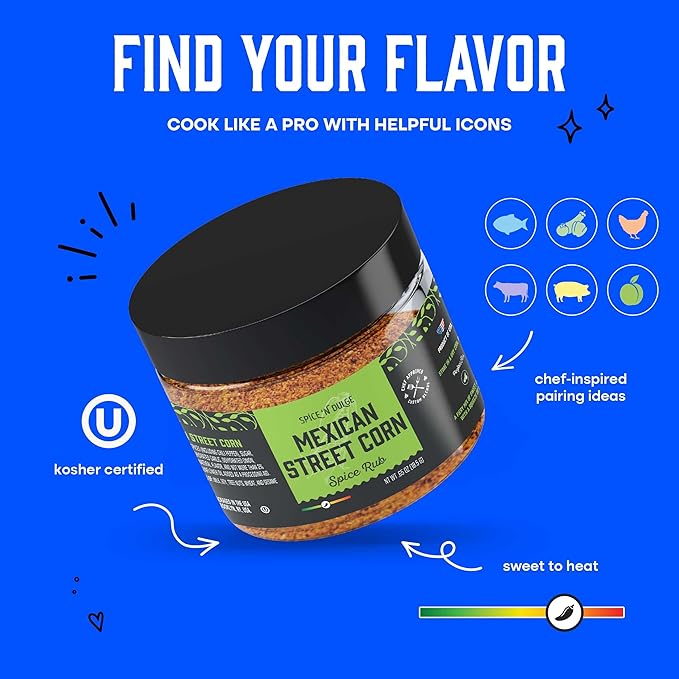 Grilling Spice Set Grill Seasoning Gifts, 20 Unique Spices and Seasonings Jars Gift Set, BBQ Gifts For Men, Dad, Husband, Father, Flavors Like Chili, Cajun, Garlic, Steak, Rub, Herbs, Blend and More