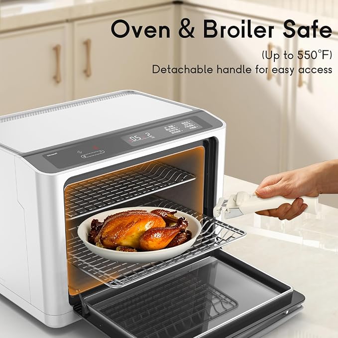 22Pcs Pots and Pans Set, Nonstick Cookware Sets, Cream White Induction Cookware Non Stick Ceramic Cooking Set with Frying Pans & Saucepans (PFOS, PFOA Free)