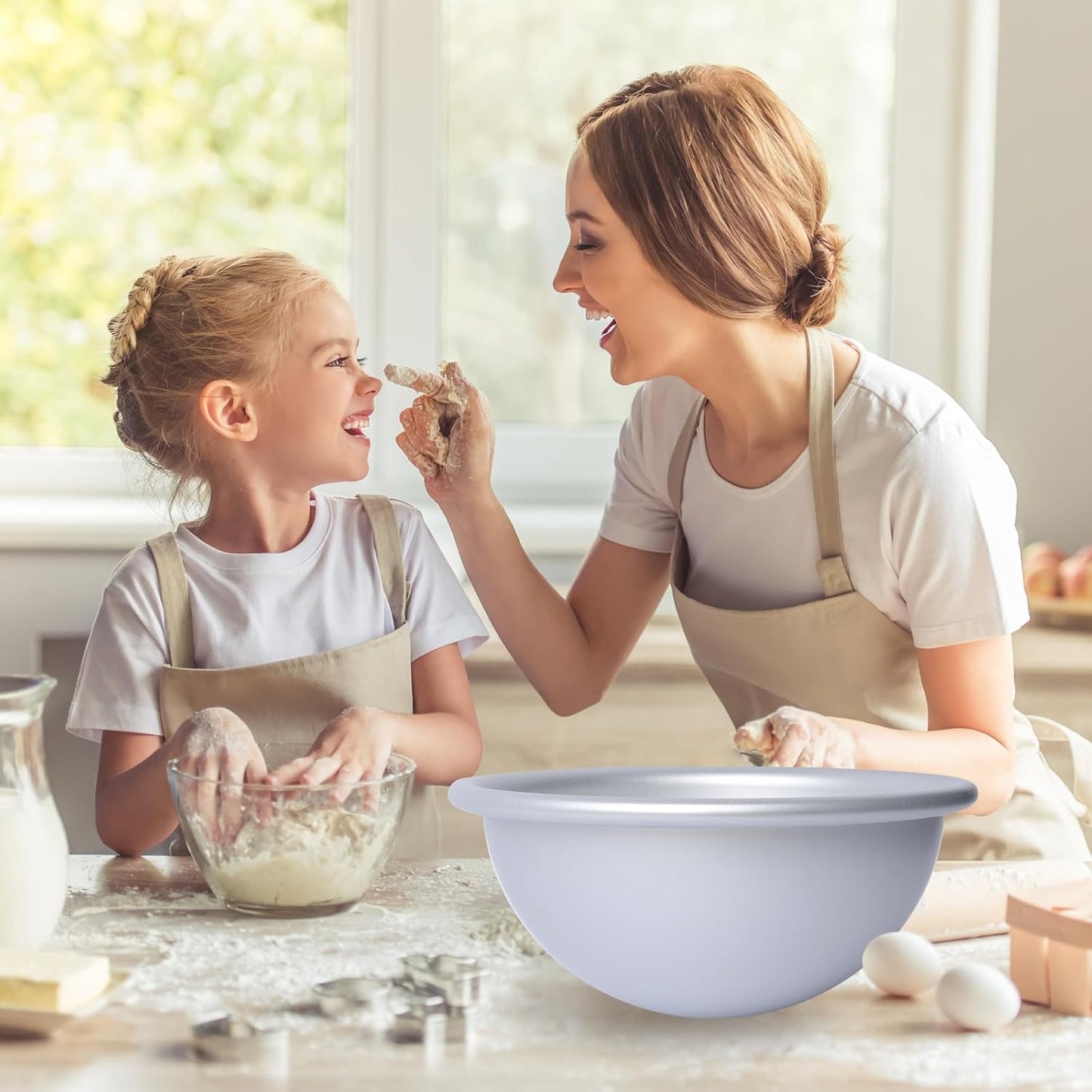 2 Pcs Dome Cake Pan 4 Inch Football Shaped Anodized Aluminum Hemisphere Nonstick Ball Pan for Birthday DIY Cakes Wedding Anniversary Baking Tools