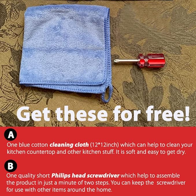 Paper Towel Holder with Sturdy Marble Base, Freestanding Paper Towel Holder Countertop, One-Handed Use, No Wobbly (Brushed Nickel)