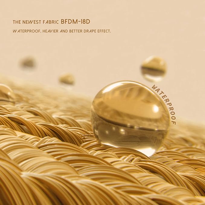 BALCONY & FALCON Placemats Set of 6 Faux Linen Cloth Place Mats Washable Waterproof Wrinkle Resistant Table Placemats for Dining Kitchen Farmhouse Indoor & Outdoor Use(Golden, 13.8”x 17.7”