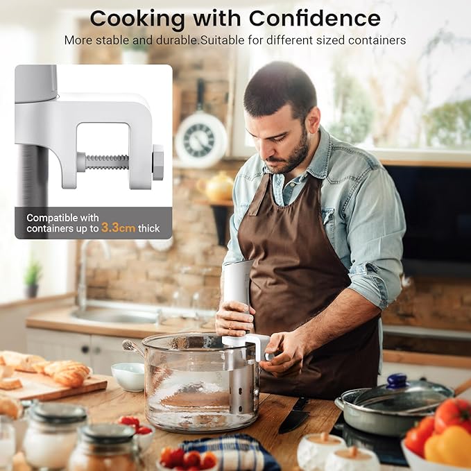 BLITZHOME Sous Vide Machine, WiFi APP Included, 1100W Sous Vide Cooker with Accurate Temperature & Timer, Stainless Ultra Quiet Precision Immersion Circulator Device, Kitchen Gadgets with Recipes