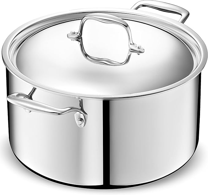 LEGEND COOKWARE Stainless Steel Cookware Set (10-Quart Stock Pot)