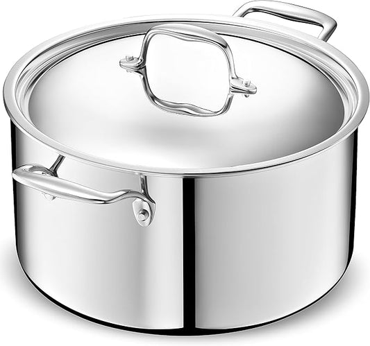 LEGEND COOKWARE Stainless Steel Cookware Set (10-Quart Stock Pot)
