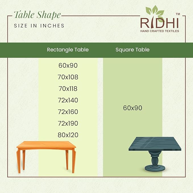 Ridhi Coral Pink Hand Block Print Cotton Rectangle Tablecloth 120 X 60 inches Reusable Table Cover Decorative Everyday Use for Dining Room, Farmhouse, Home, Party, Festive & Wedding, Fall