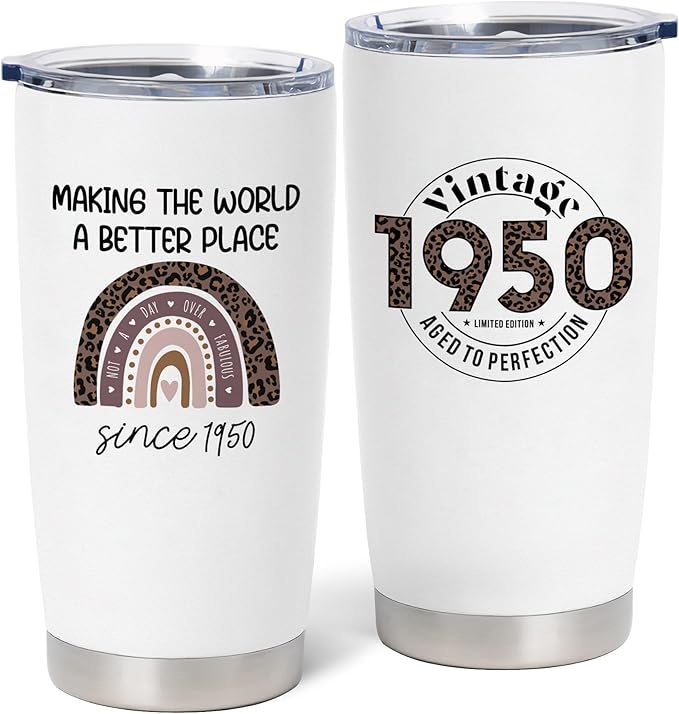 75th Birthday Gifts for Women, 1950 Birthday Gifts, 75 Years Old Birthday Gifts, Best 75th Ever Birthday Gifts, Birthday Gifts for Her Turning 75, Funny 75th Birthday Gifts Ideas 20 oz Tumbler