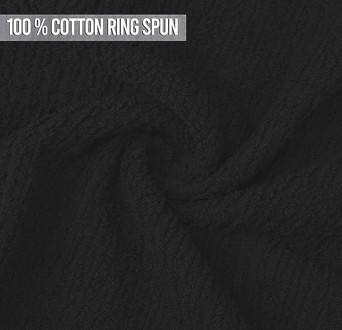 Softolle Bar Mop Towels, Pack of 12-16x19 Inches - 100% Cotton Super Absorbent Towels, Multi-Purpose for Home and Bar Cleaning (Black)