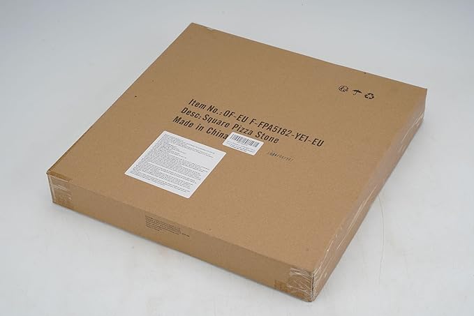 Pizza Stone for Oven and BBQ Grill, 13 inch Square Bread Baking Stone, Heavy Duty Large Ceramic Pizza Pan for Baking Pie Cookie and Cheese