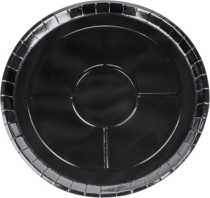 Restaurantware-Eco Pie 16 Inch Paper Pizza Trays, 50 Round Pizza Pans - Oven-Ready, Microwavable, Black Paper Pan For Medium-Sized Pizzas, For Baking, Cooking, Bread, Meat, Or Pies
