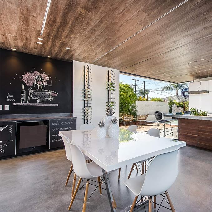 Ultra Wine Racks Wall Mounted Label-Out Wine Racks (3 Foot 2 Deep, Matte Black, 18 Wine Bottles) - Modern Metal Wine Storage, Modular Design for Home Bar, Kitchen, Dining Rooms, & Wine Cellars