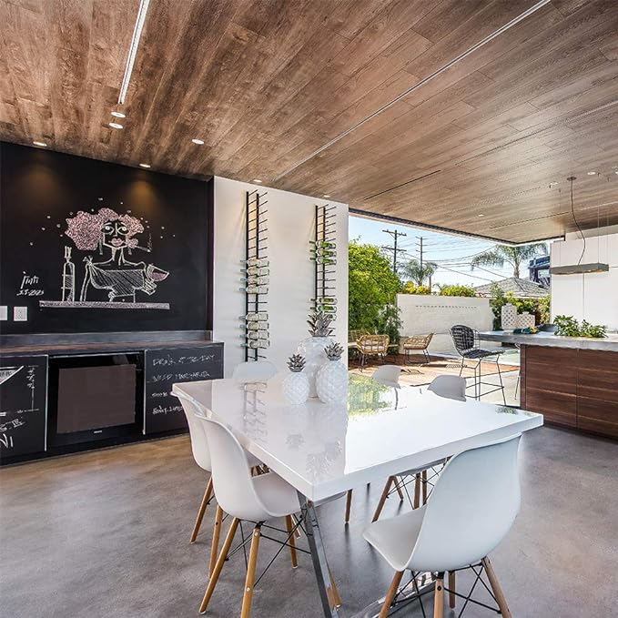 Ultra Wine Racks Wall Mounted Label-Out Wine Racks (4 Foot 3 Deep, Matte Black, 36 Wine Bottles) - Modern Metal Wine Storage, for Home Bar, Kitchen, Dining Rooms, & Wine Cellars