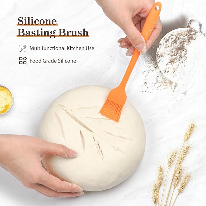 Bread Banneton Proofing Basket,9 Inch Round Sourdough Proofing Basket with Linen Liner,Bread Making Tools and Supplies,Home Sourdough Bakers Baking and Sourdough Starter Kit