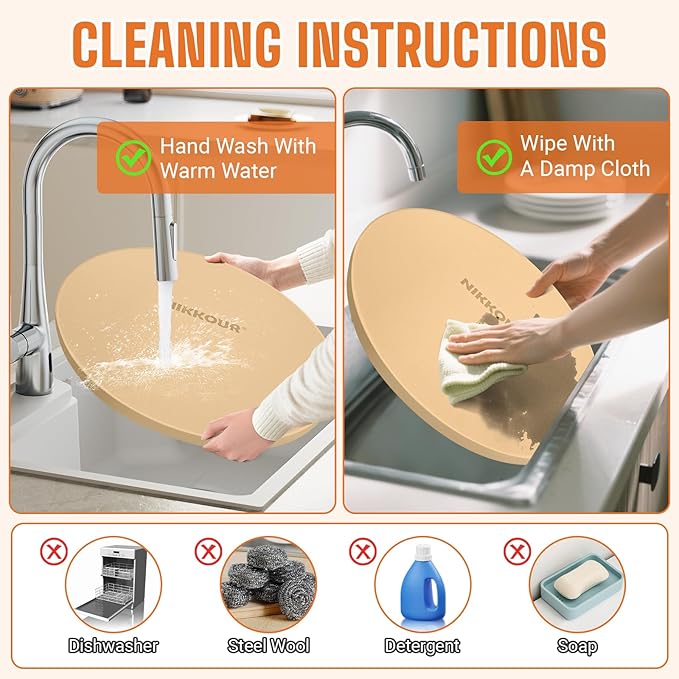 16 Inch Round Pizza Stone for Oven - Cordierite Baking Stone for Pizza, Cookies & Bread, Even Heating, Thermal Shock Resistant, Grill Pizza Stone with Stainless Steel Cutter & 20 PCS Parchment Papers