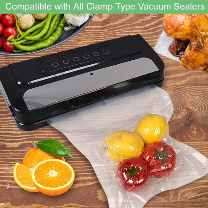200 Quart Size 8x12Inch 4mil Food Vacuum Sealer Bags with Commercial Grade,BPA Free,Heavy Duty,Great for Food Vac Storage or Sous Vide Cooking