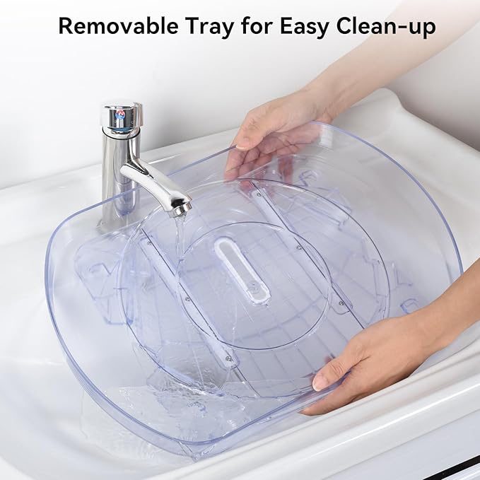 Lazy Susan Turntable Organizer for Fridge,15.7" Organization 360° Rotating Storage Tray Container Bins Spice Rack Cabinet Rotating Condiment for Pantry Countertop Kitchen Vanity Bathroom, Clear