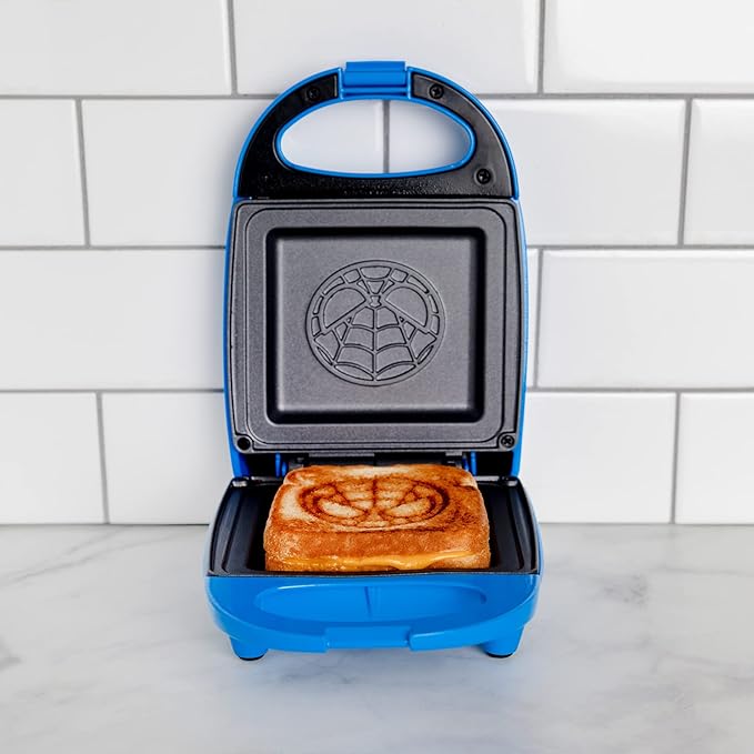 Uncanny Brands Marvel Spider-Man Single Sandwich Maker - Marvel Kitchen Appliance
