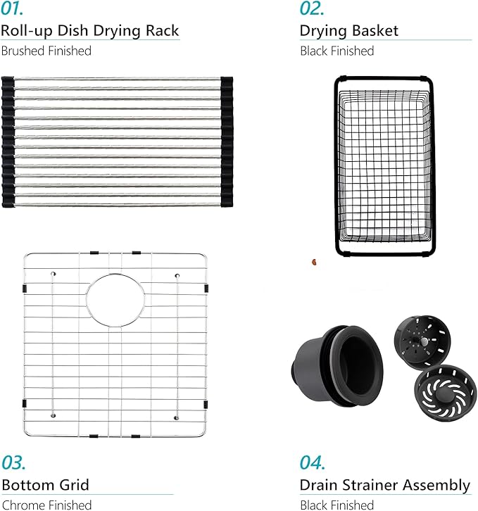 21 Drop In Black Bar Sink, ZDHHT 21 x 18 x 10 Inches 16 Gauge T304 Black Stainless Steel Topmount Small Kitchen Sink Bar Prep Outdoor Sink Basement RV Sink