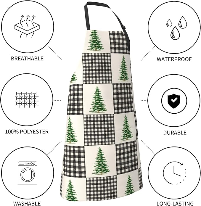 Funny Animal Apron with 2 Pockets Waterproof for Men Women Kitchen Garden Decor