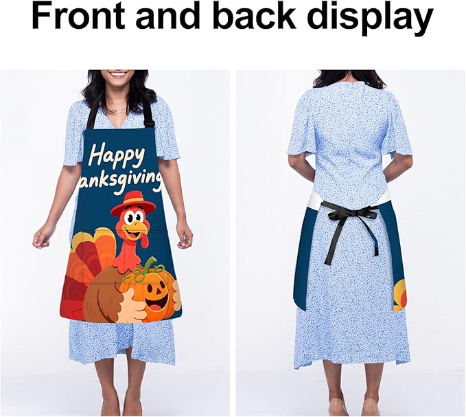 Halloween Apron Home Kitchen Cooking Baking Gardening for Women Men with Pockets waterproof 32x28 inch