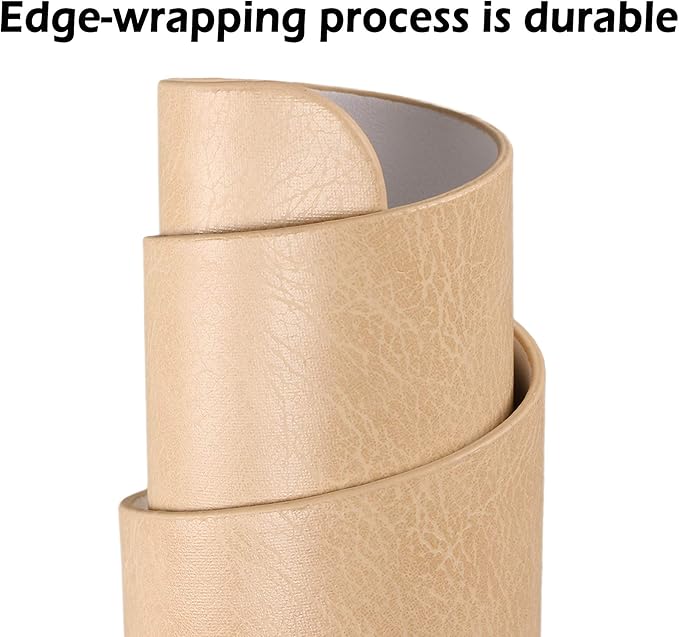 Faux Leather Placemats, Set of 4 PU Table Mats, Easy to Clean, Heat & Stain Resistant for Office Conference Table,Dining Home Decor