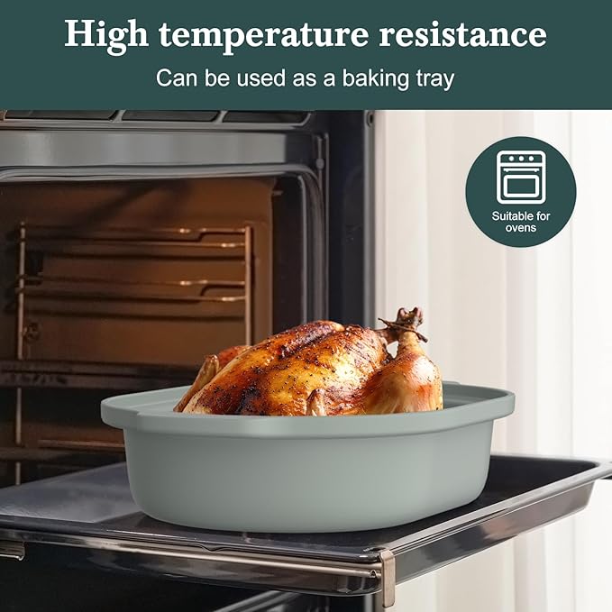 4 Quart Programmable Slow Cooker with Flexible Easy Programming, 8-in-1 Claypot Multi Cooker, Removable Crock, Nonstick, Oven Safe Pot to 450°F, Olive