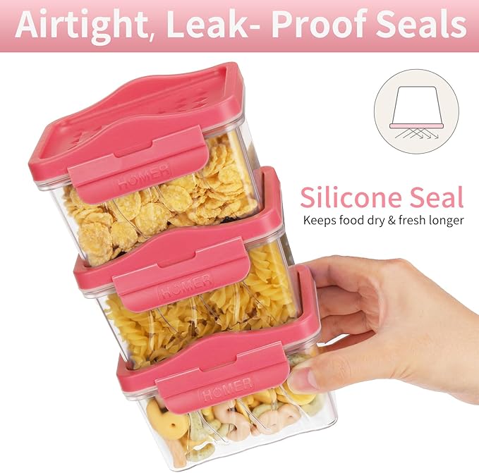 HOMER Moroccan Style Kitchen Canisters, 9-Piece BPA-Free Food Storage Set | Air-Tight Containers for Cereal, Pasta, Coffee & Spices