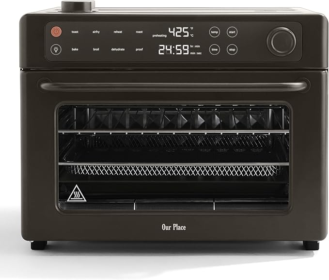 Our Place Large Wonder Oven Pro | 8-in-1 Digital Countertop Oven with Large 32Qt quarts | Non-toxic, Quartz & Stainless Steel | Air Fry, Toast, Roast, Bake, Broil, Reheat & Dehydrate | Char