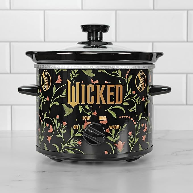Uncanny Brands Wicked 2qt Slow Cooker - Small Kitchen Appliance