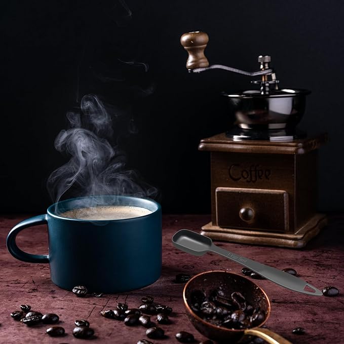 2 Pcs 1/2 Teaspoon(2.5 mL | 1/2 Tsp | 1/6 Tbsp | 2.5 cc | 1/16 oz) Stainless Steel Single Measuring Spoon, Long Handle Metal Measuring Spoon, Kitchen Gadgets for Cooking & Baking(Black)