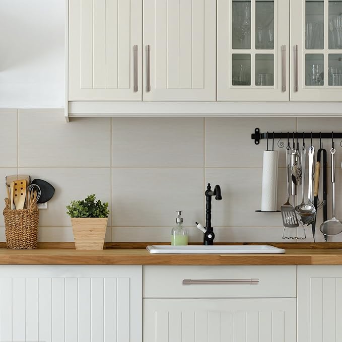 6 Pack Brushed Satin Nickel Cabinet Pulls 12.6 Inch(320mm) Hole Centers Kitchen Cabinet Handles Drawer Pulls