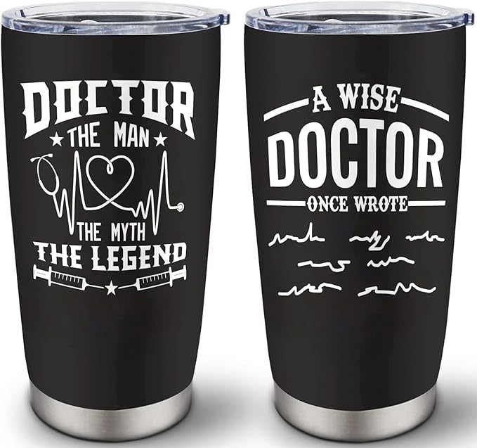 Doctor Gifts for Men - Male Doctor Appreciation Gifts - Birthday/Christmas Gift for Doctors - Retirement Gift for Doctors, 20 oz Insulation Stainless Steel Tumbler