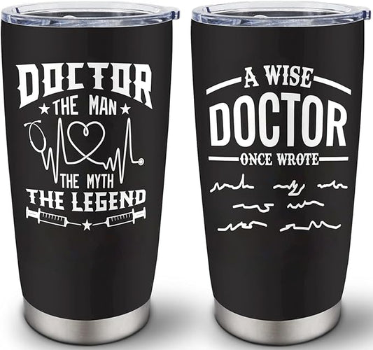 Doctor Gifts for Men - Male Doctor Appreciation Gifts - Birthday/Christmas Gift for Doctors - Retirement Gift for Doctors, 20 oz Insulation Stainless Steel Tumbler