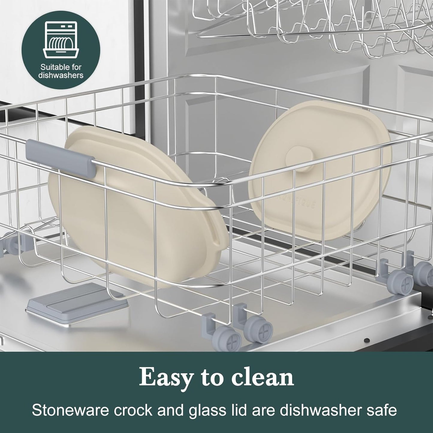 MAGNIFIQUE 4 Quart Claypot Multi-Cooker, with 8-in-1 Casserole Programmable Slow Cooker, Dutch Oven, Pasta, Nonstick Oven Safe Pot to 450°F, Oatmeal