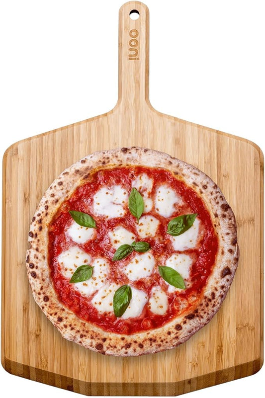 Ooni 16” Bamboo Pizza Peel – Wooden 16 Inch Serving Board, Pizza Spatula Paddle, Pizza Oven Accessories