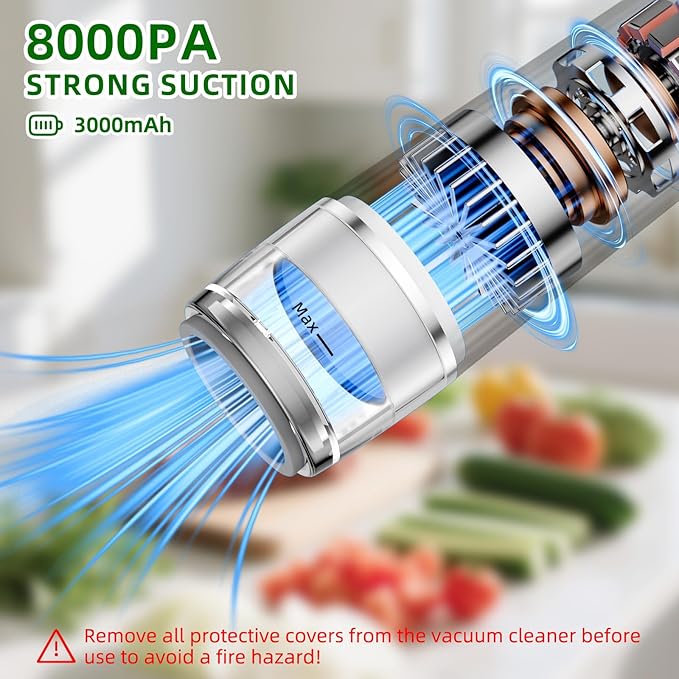 Vacuum Sealer for Food, Handheld Saver Compact Vacuum Sealer Machine with 30 Reusable Bags for 10X Preservation & Fresh