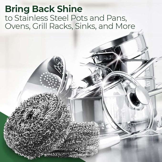 Stanley Home Products Stainless Steel Kitchen Scouring Cleaners (6 Cleaners Included)