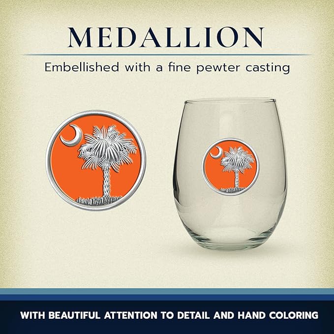 Heritage Pewter Motorcycle Glass Goblets – Set of 2 | 12 OZ Goblet Wine Glasses | Expertly Crafted Pewter Glass