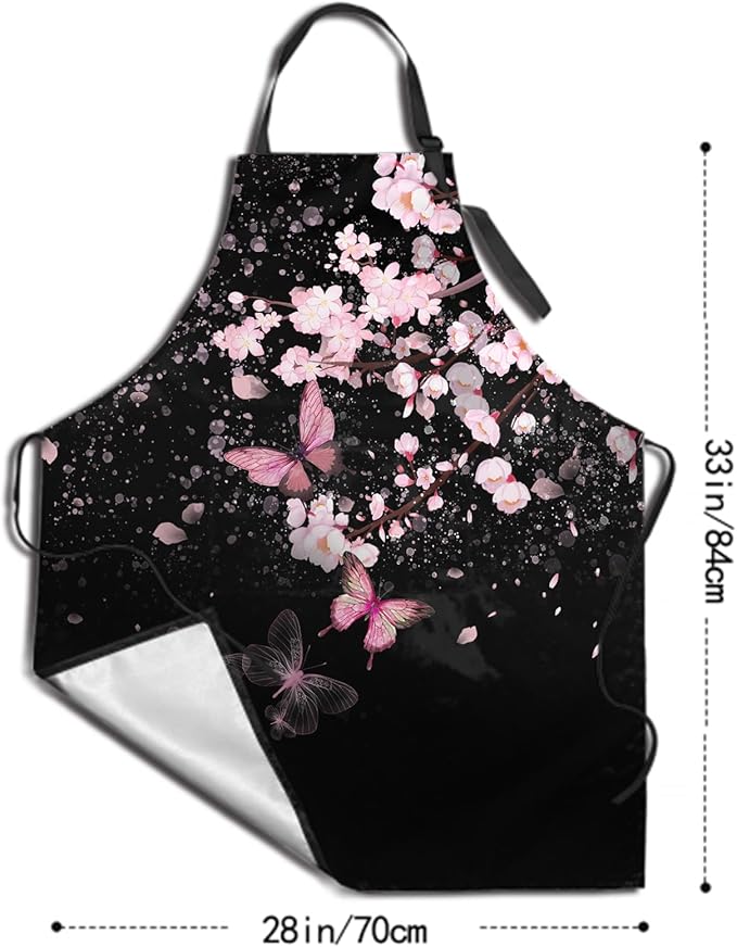 Funny Animal Apron with 2 Pockets Waterproof for Men Women Kitchen Garden Decor