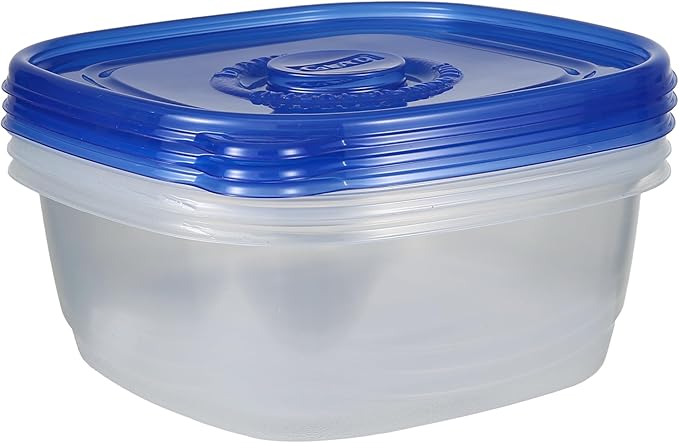 Glad GladWare Family Size Food Storage Containers, XL Square - Meal Container Holds up to 104 Ounces of Food - Lock Tight Seal, 3 Count - 3 Pack