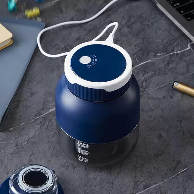 Blender Mini Japan, Blender Cup, 28oz Hand Blender, Directly Squeezed, One Cup With Double Lid, Portable Rechargeable Juicer Machine, No Filter Required, Dishwasher Safe