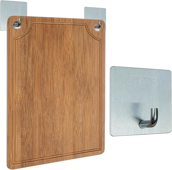 ICEDOG-3-Piece Bamboo Cutting Board Set - Reversible with Juice Groove, Non-Slip Pads - for Meat, Vegetables, Cheese - Pre-Oiled Natural Wood - Kitchen Gift (Brown)