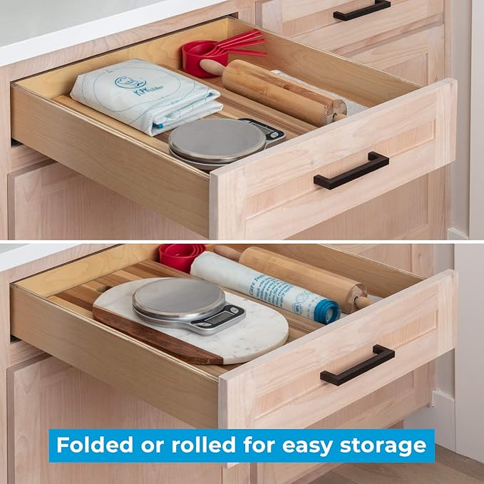 XXL Silicone Pastry Mat – Non-Slip, Easy-Clean Rolling Mat for Dough, Cookies, Pie, Bread, Pizza & Fondant – Extra Large 23.5” x 31.5” Baking Mats Board with Printed Measurements & Conversion Chart