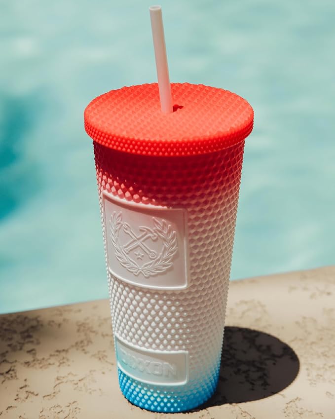 Matte Tumbler - Red, White, & Blue