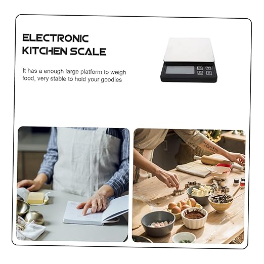 Uonlytech Multi-Function Digital Kitchen Scale Precision Rechargeable Baking Food Gram Scale with LCD Display for Cooking Food Jewelry Weighing