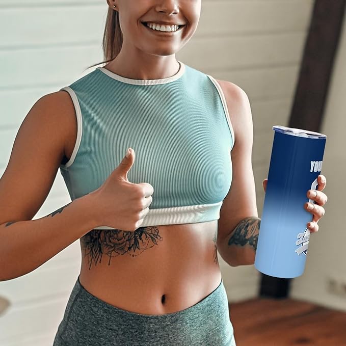 Custom Tumbler Stainless Steel Cup Personalized Baseball Vacuum Insulation Travel Mug Add Your Name Number Fans Gift for Baseball Fans