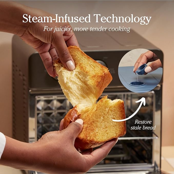 Our Place Large Wonder Oven | 6-In-1 Toxin-Free Air Fryer & Toaster with Steam Infusion | Family-Sized 32QT, 1700W Countertop Design | Includes Bake Tray, Fryer Basket, Large Racks | Char