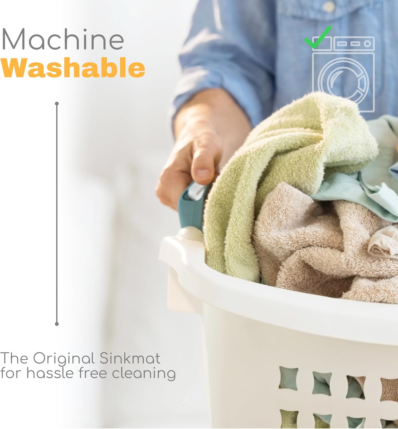 The Original Ternal Sinkmat Drip Catcher & Splash Guard, Faucet Mat for Sinks – Absorbent Microfiber, Machine Washable Counter Protector & Drying Mat for Kitchen, Bathroom or RV [Black, 15in, 1 Pack]